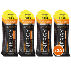 NewTrition Extra Strength Energy Shot Tropical Burst bottle boosts focus and stamina on the go.