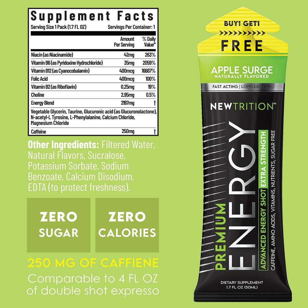 NewTrition Extra Strength energy shot Wild Berry being poured supports alertness during study
