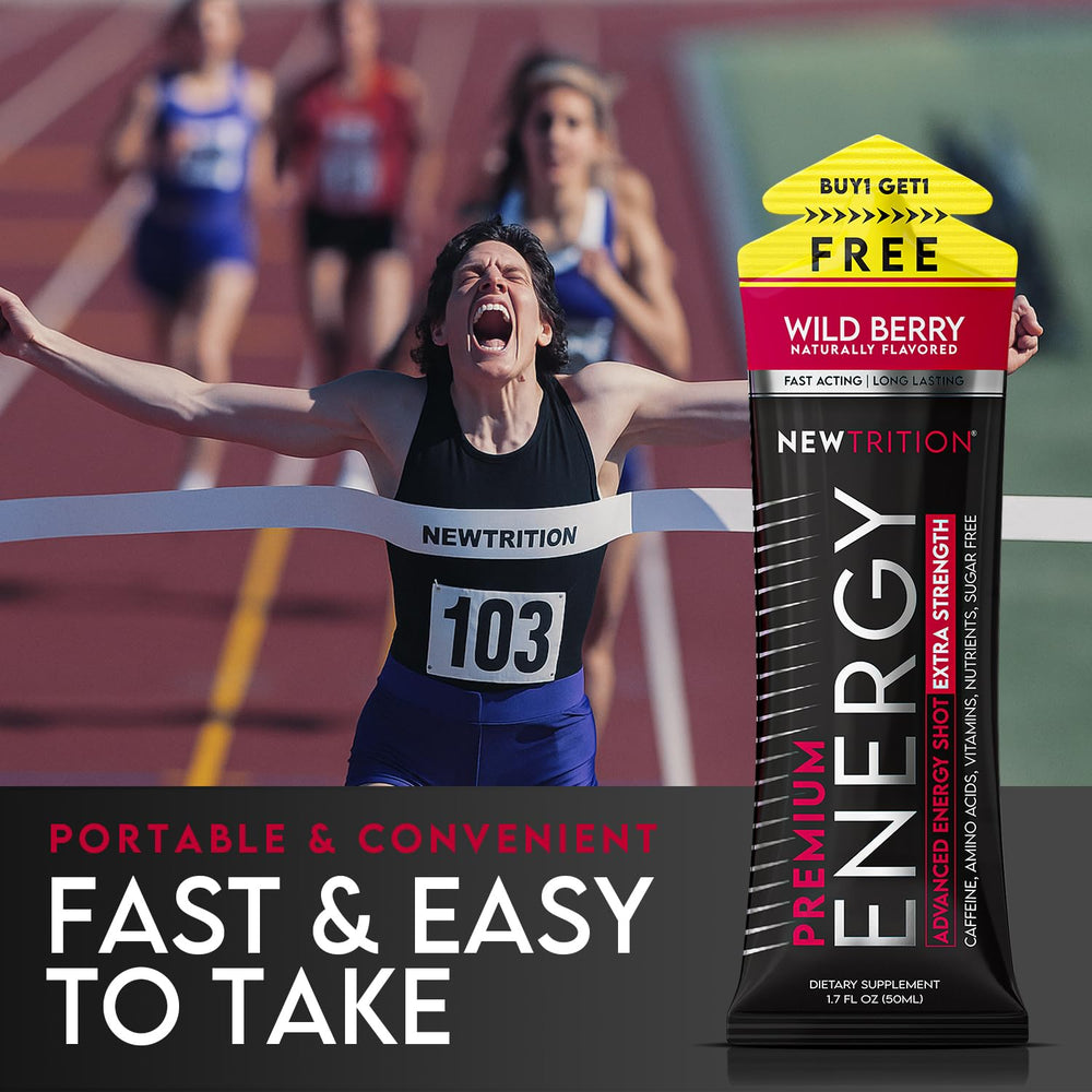 NewTrition zero sugar label emphasizing calorie-free energy option
