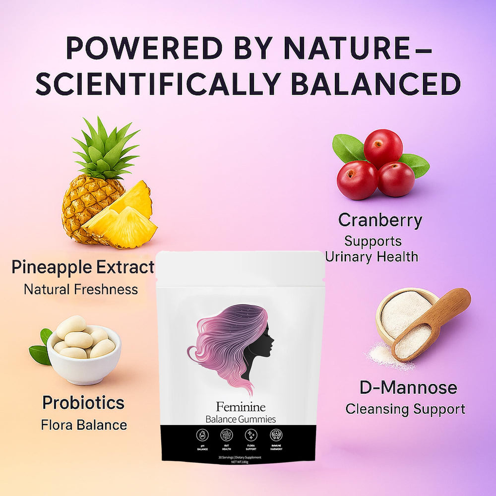 NEWUREHO Lactobacillus blend gummies image emphasizing probiotic balance