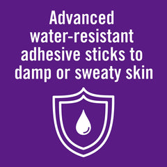 Nexcare waterproof bandages demonstrate adhesive performance on damp skin