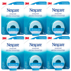 Nexcare Sensitive Skin Low Trauma Tape pack showing gentle adhesion for delicate skin