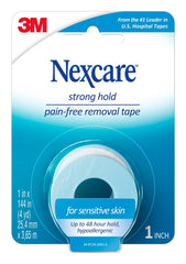 Nexcare Sensitive Skin Low Trauma Tape rolls provide gentle adhesion for fragile skin.