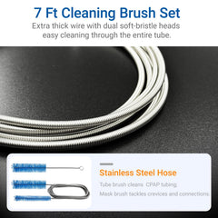 Nexonty CPAP tube cleaning brush cleans tubing softly without damage.