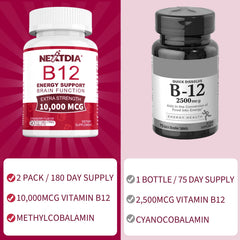 Nextdia B12 vegan-friendly, gluten-free formula for on-the-go lifestyles.