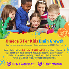 Nextdia Omega-3 from algae with natural orange flavor.