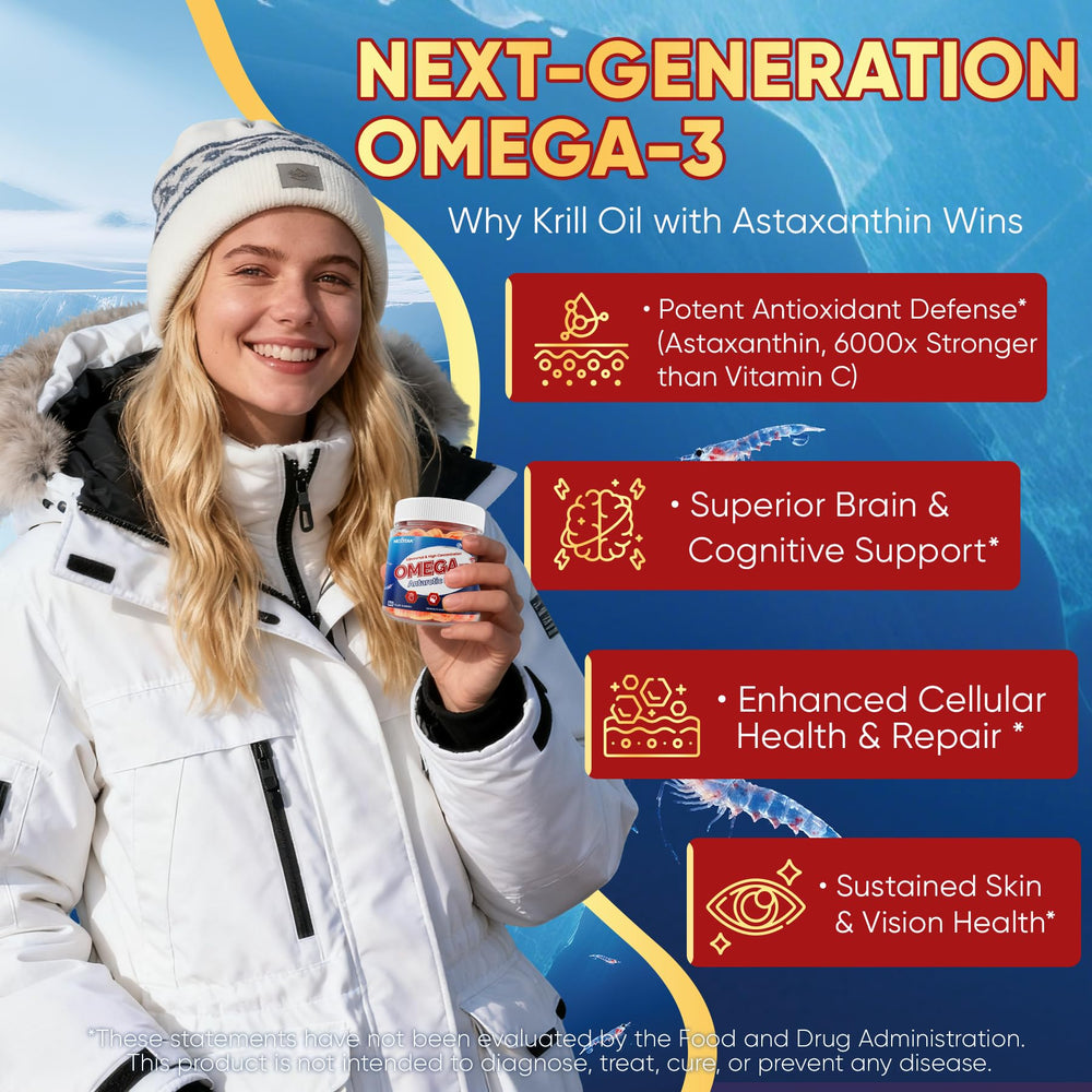 Nextdia krill oil gummies label nutrition emphasizes 2000mg liposomal krill and antioxidants.
