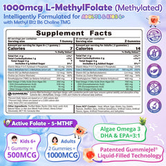 Nextdia L-Methylfolate 1000mcg gummies close-up capture, vibrant texture and easy consumption.