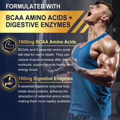 Nextdia methylated multivitamin for men gummies ingredients panel lists amino acids and digestive enzymes.