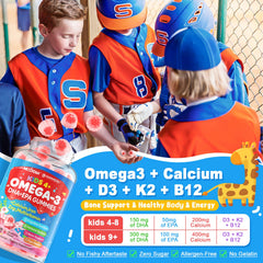 Nextdia Omega 3 Kids DHA/EPA visual emphasizes brain and eye support.