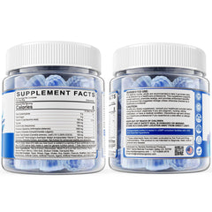 Nextdia Organic Blue Spirulina Gummies monk fruit-sweetened, sugar-free treat.