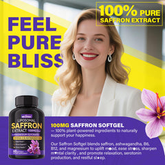 Nextdia saffron ingredients and label highlighting liposomal delivery