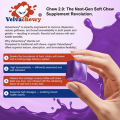 Nextdia Velvachewy Chew 2.0 texture makes daily nutrition enjoyable.