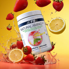 NF Sports Natural Amino made in USA seal reinforces trusted quality and safety.