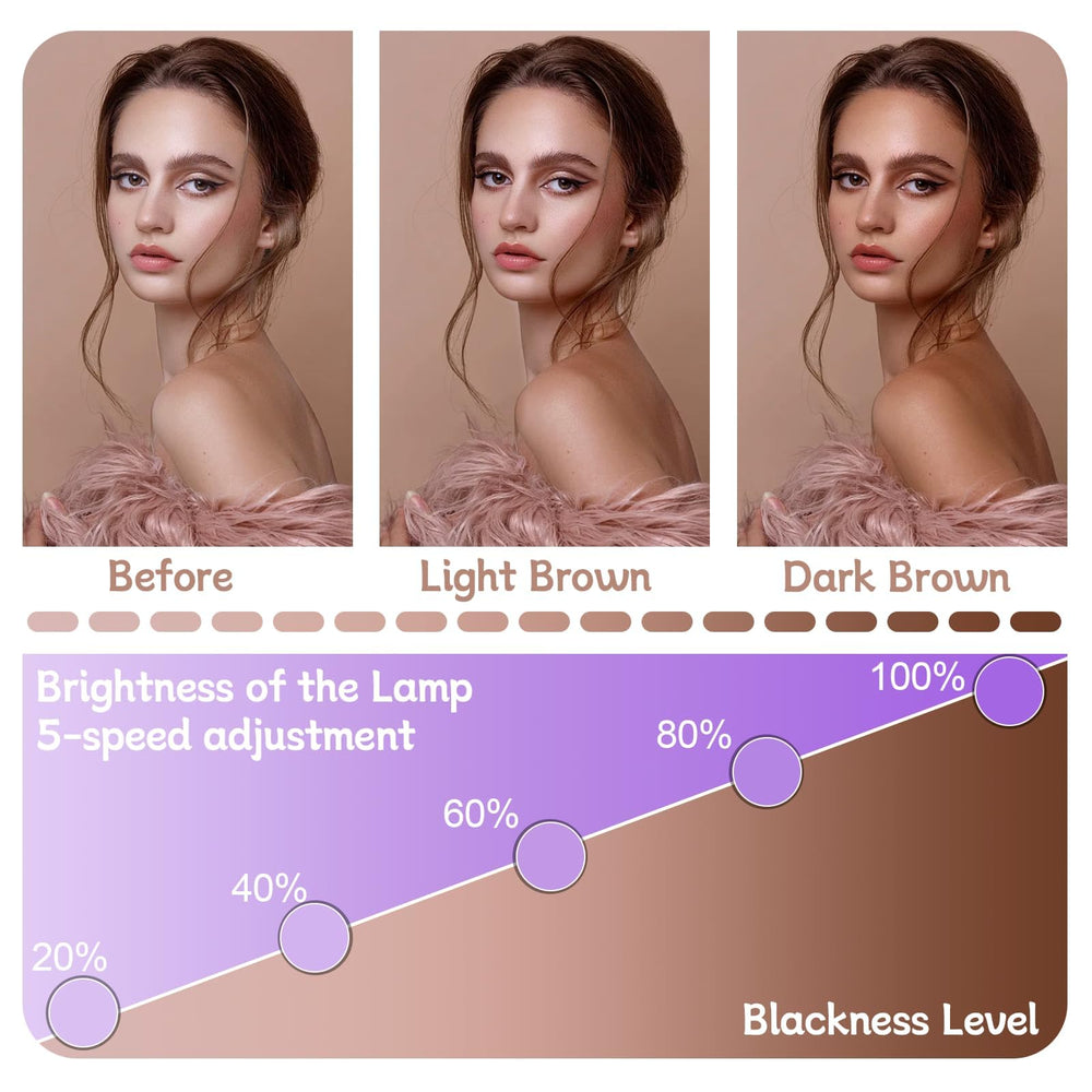 NFBMRSNC tanning lamp for home use, side view, slim profile for small spaces