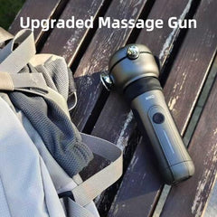NHO massage gun back relief targeting deep tissue and knots.