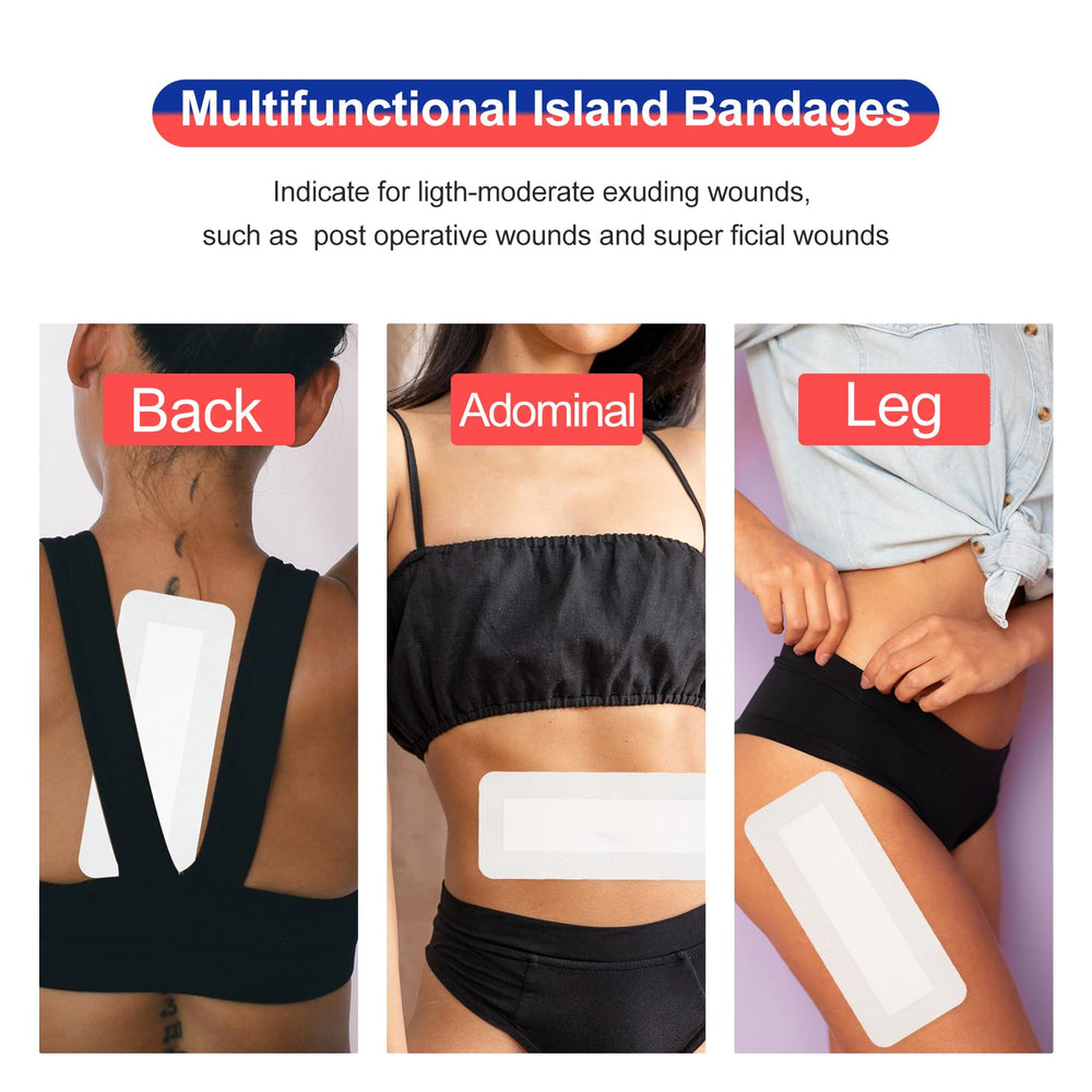 Niceful 25-pack sterile island dressings for mild to moderate exudate.