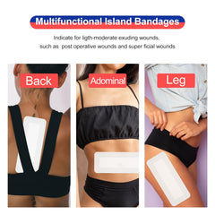 Niceful 25-pack sterile island dressings for mild to moderate exudate.