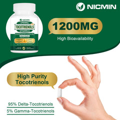 NICMIN 180 capsules bottle on countertop for daily routine convenience