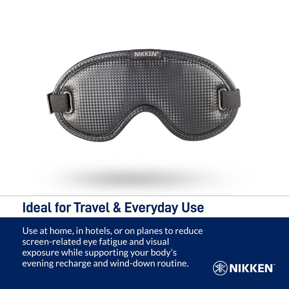 Nikken Kenko PowerSleep Mask cozy, comfortable fit for overnight use.