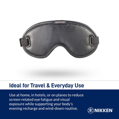 Nikken Kenko PowerSleep Mask cozy, comfortable fit for overnight use.