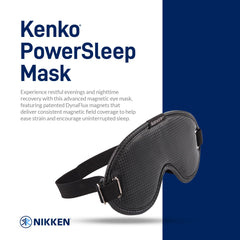 Nikken Kenko PowerSleep Mask Dynaflux tech close-up shows even support near eyes.