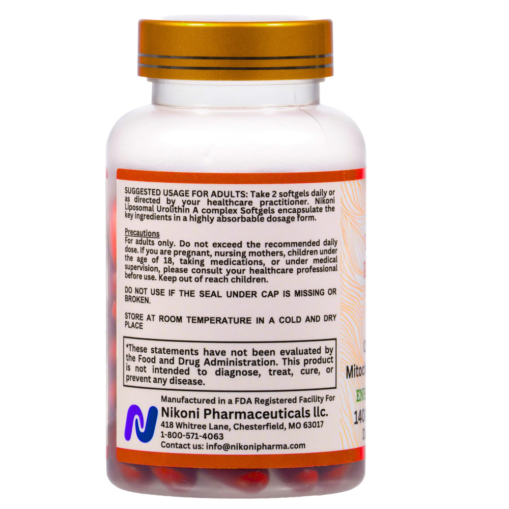 Nikoni ingredients panel featuring resveratrol and CoQ10.