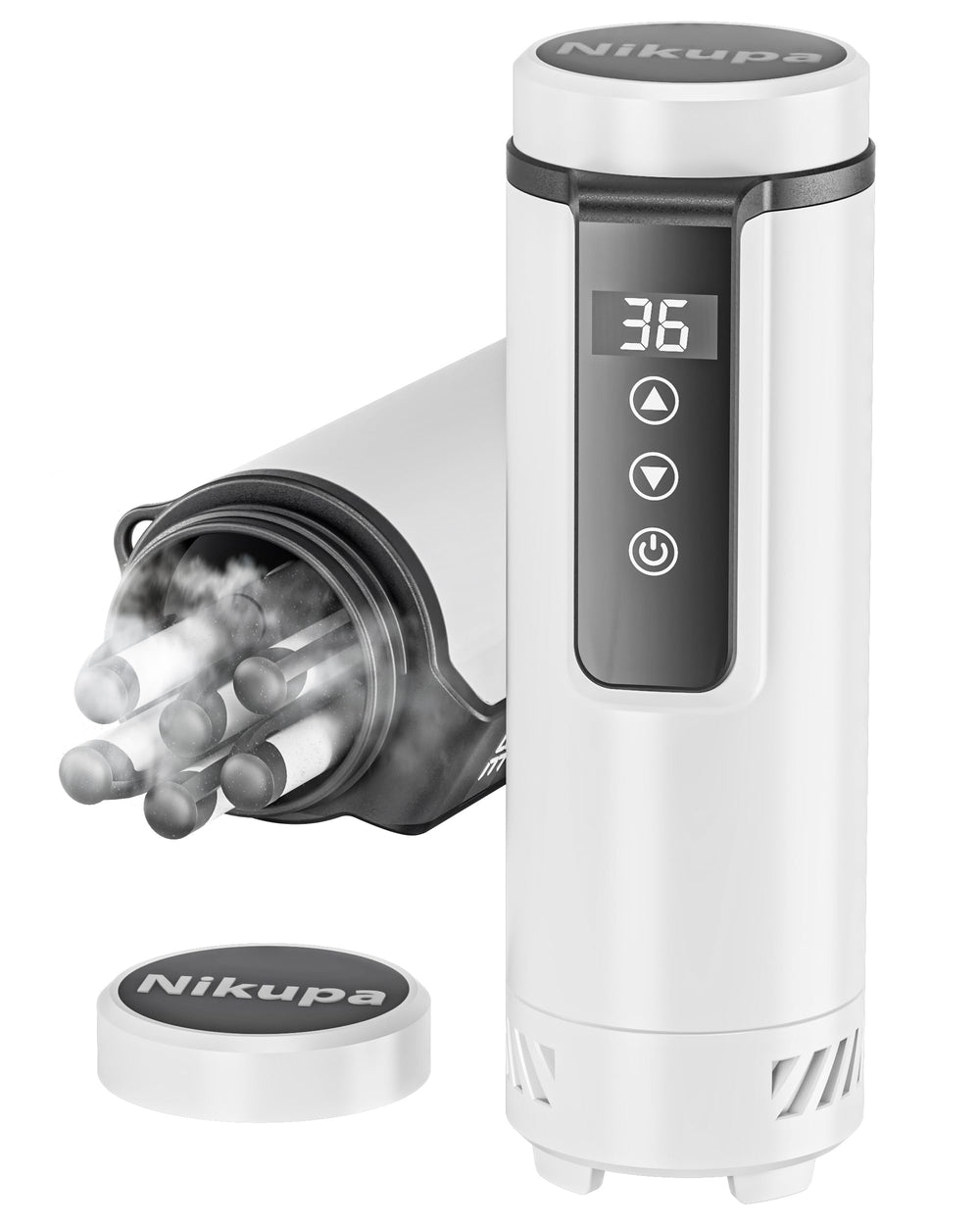 Nikupa insulin cooler travel case front view showing compact TSA-approved design for travel