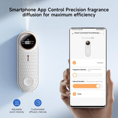 Nimin diffuser temperature display showing room conditions