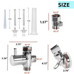 NINXIMI kit is compatible with most showers for easy installation.