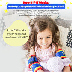 Nipit washing-friendly material ensures easy cleanup after meals and play.
