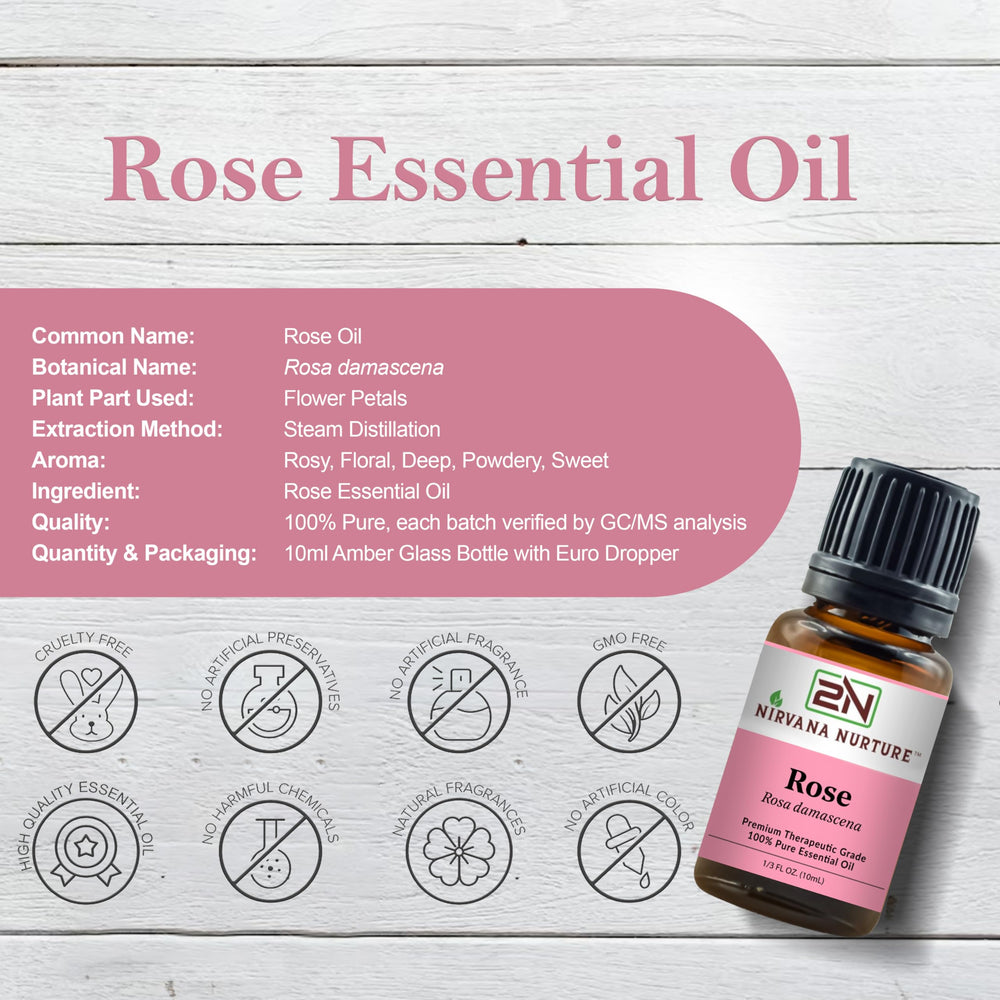 Nirvana Nurture Rose Oil diffuser in a serene room for relaxing ambiance