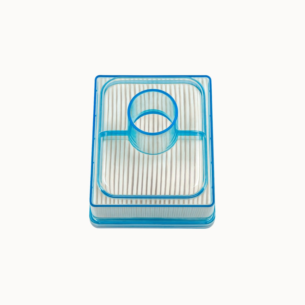 Nispira CPAP inline filter in use between tubing and device