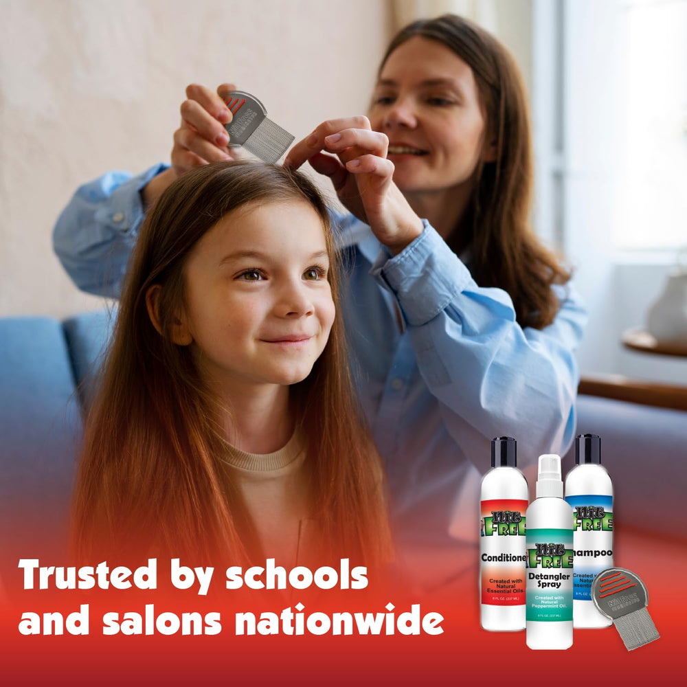 Nit Free Lice Care Kit pack image suggests comprehensive family care.
