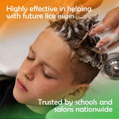 Nit Free Mint Head Lice Spray shown with Nit Free shampoo for complete routine