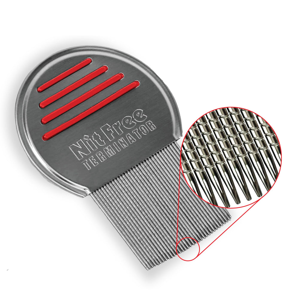 Nit Free Terminator kit packaging highlighting a complete 3-step solution for home use.