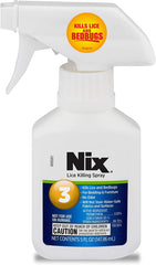 Nix Lice and Bed Bug Killing Spray on furniture to protect upholstery without stains.