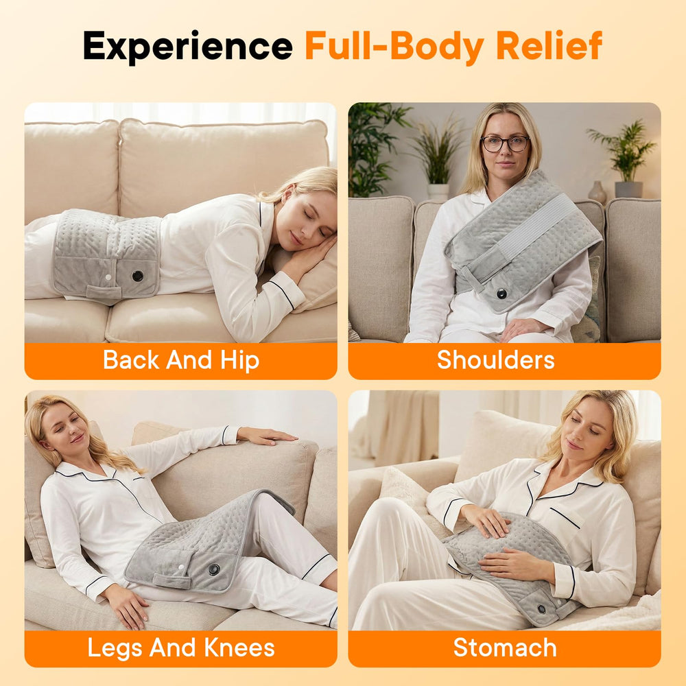 Nobineck portable heating pad suitable for home, office, or travel
