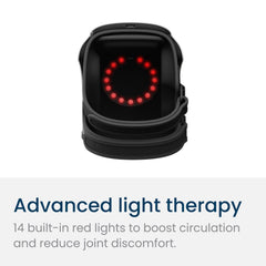 Nobol PhysioFlex infrared heat feature providing knee warmth