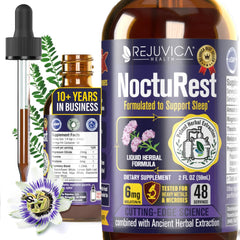 NoctuRest Rejuvica bottle for fast-acting sleep support.