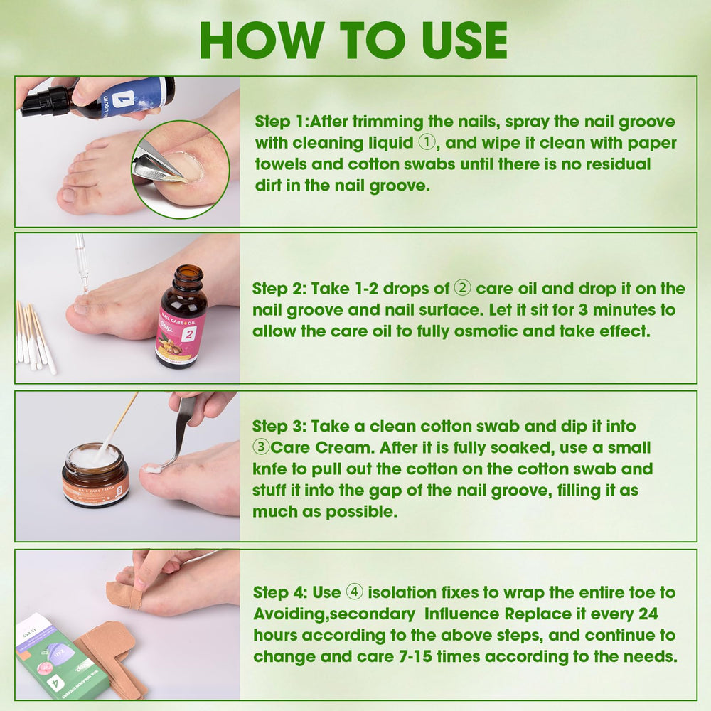 Nodfens nail renewal therapy kit supports at-home nail care.