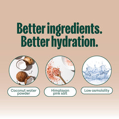 NOOMA organic electrolyte powder close-up highlighting chocolate flavor for guilt-free hydration.