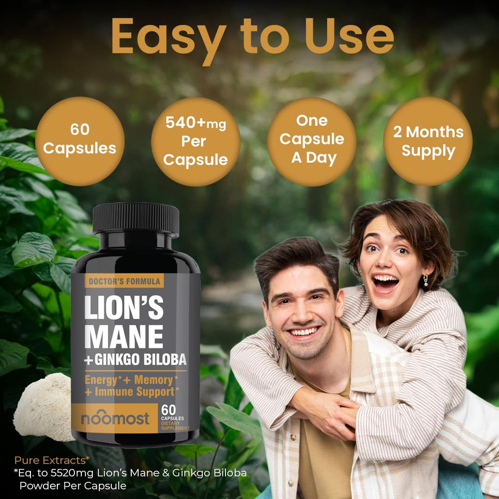 NooMost capsules poured into hand illustrating easy daily dose.