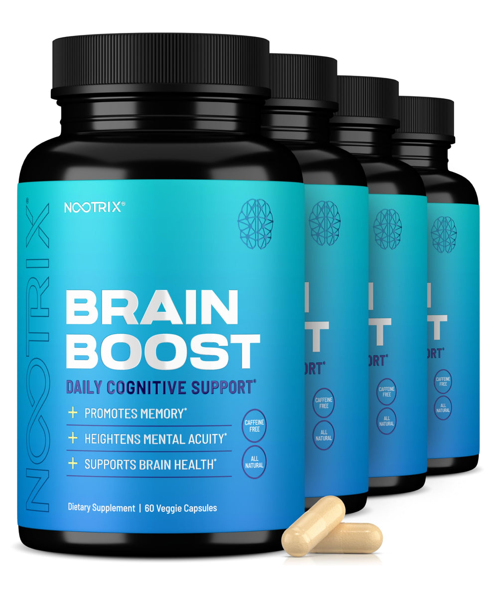 Nootrix Brain Boost bottle front for daily cognitive support.