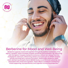 Nootropics Depot berberine-hcl-silymarin ingredients closeup for cellular function reference.