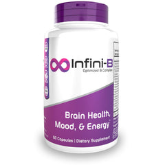 Nootropics Depot Infini-B Advanced B-Complex bottle ready for daily energy support
