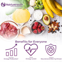 Nootropics Depot Infini-B Advanced B-Complex label highlights bioavailable vitamins for brain-focused energy