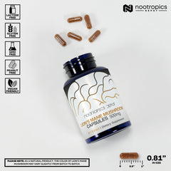 Nootropics Depot Lions Mane capsules with 500 mg strength