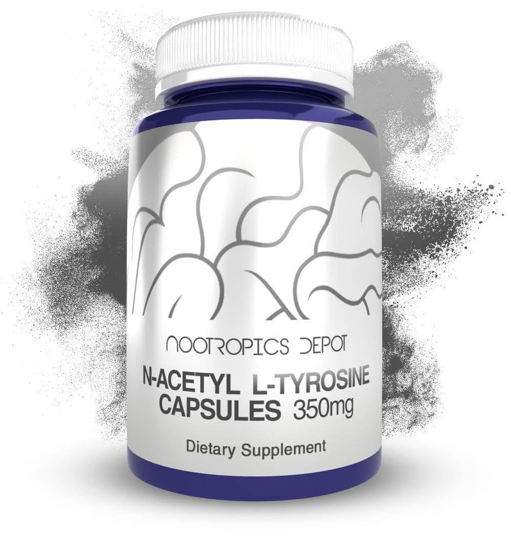 Nootropics Depot NALT capsules bottle front highlighting 350 mg focus support