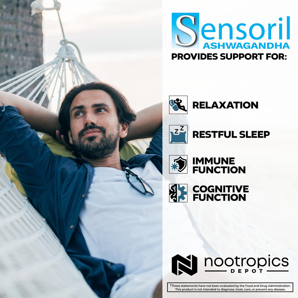 Nootropics Depot Sensoril capsules closeup for daily supplementation